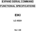 Icon of LC-XS31 RS-232 Extended Serial Commands